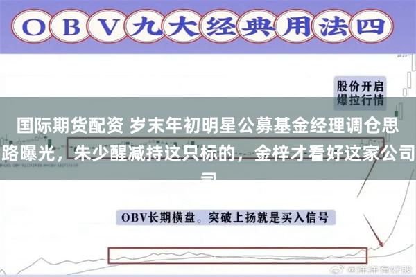 国际期货配资 岁末年初明星公募基金经理调仓思路曝光，朱少醒减持这只标的，金梓才看好这家公司