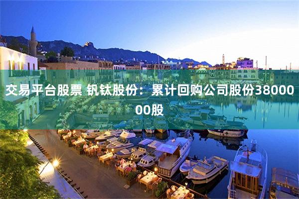 交易平台股票 钒钛股份：累计回购公司股份3800000股