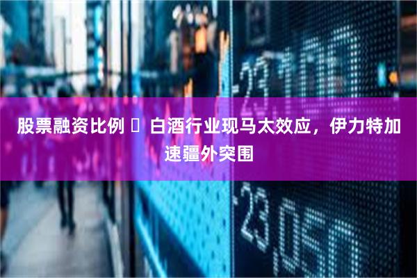 股票融资比例 ​白酒行业现马太效应，伊力特加速疆外突围