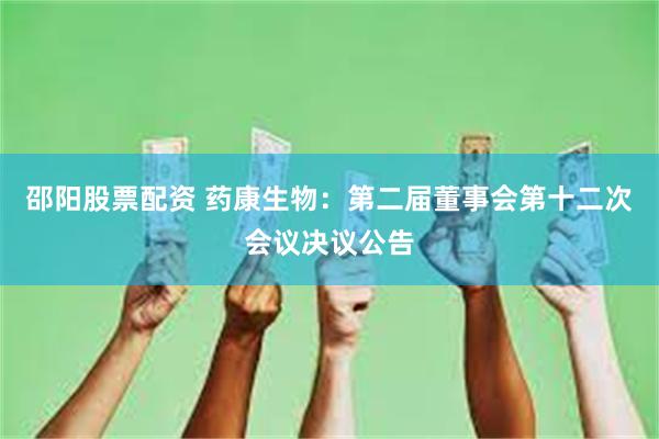 邵阳股票配资 药康生物：第二届董事会第十二次会议决议公告
