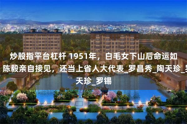 炒股指平台杠杆 1951年，白毛女下山后命运如何？陈毅亲自接见，还当上省人大代表_罗昌秀_陶天珍_罗锡